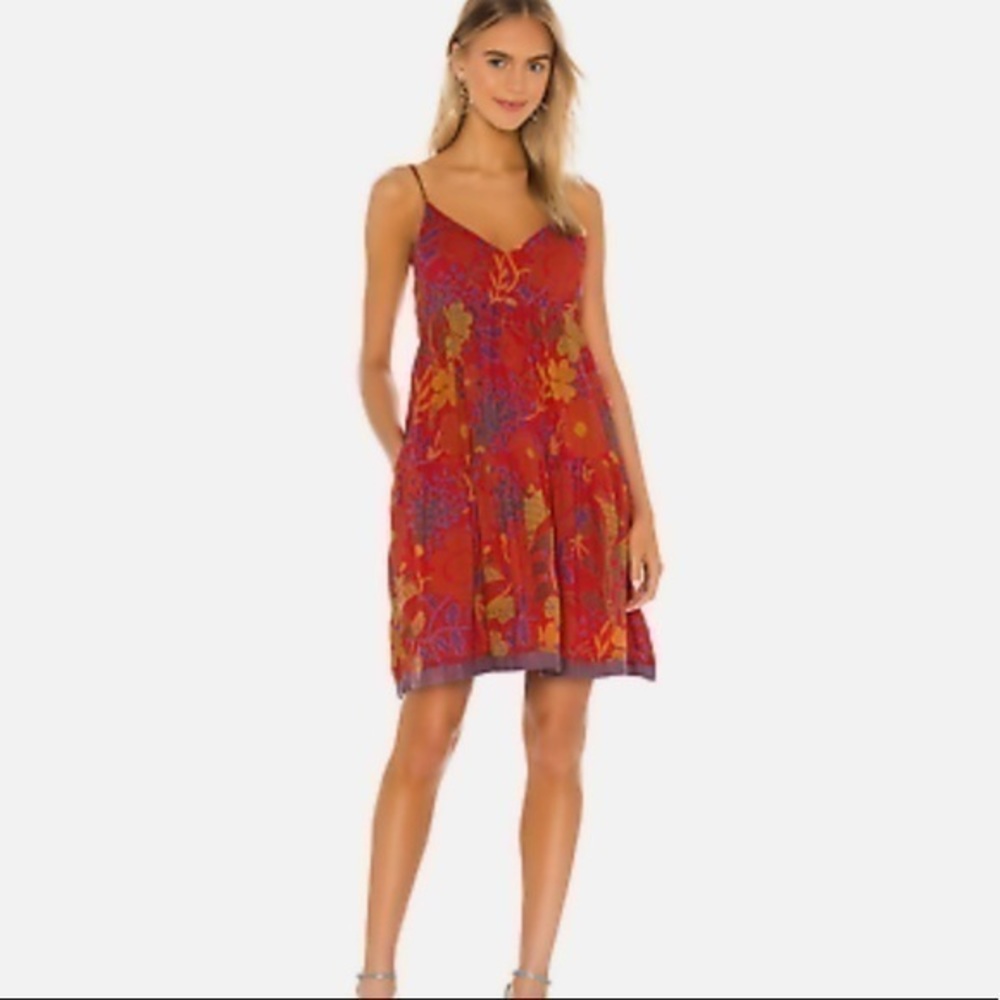 Velvet by Graham & Spencer Zion Botanical Patterned dress